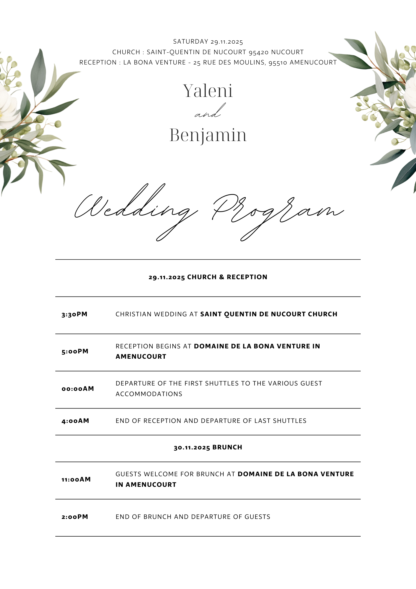 Church Program